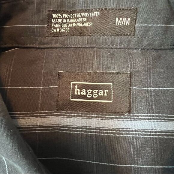 3 for $30! NWT! Haggar short sleeve button down shirt - Picture 8 of 12